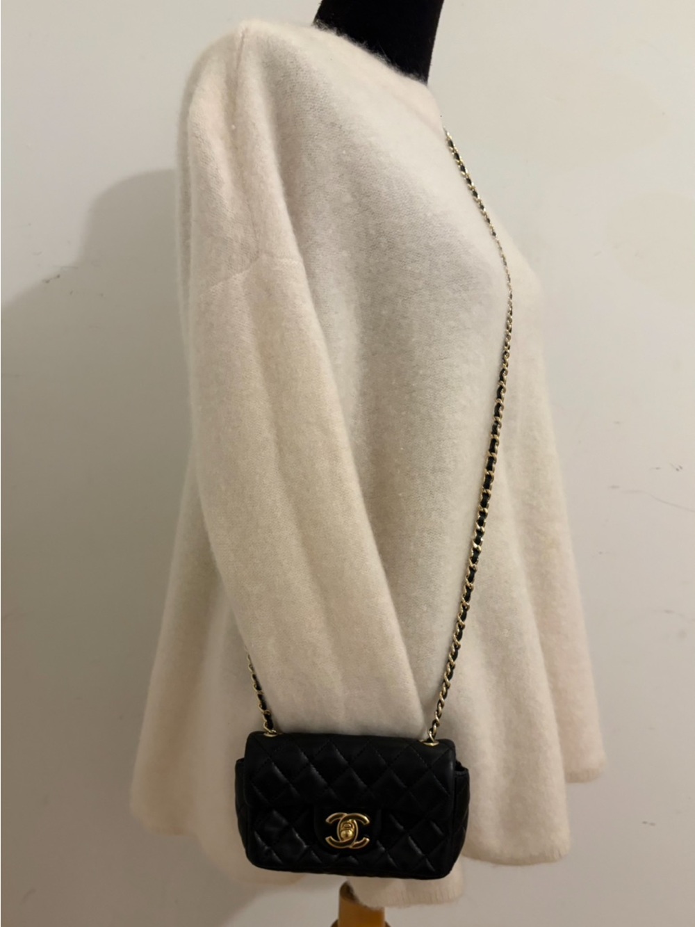 Chanel Extra Mini Classic Flap Black Lambskin Gold Hardware - Picture 16 of 16